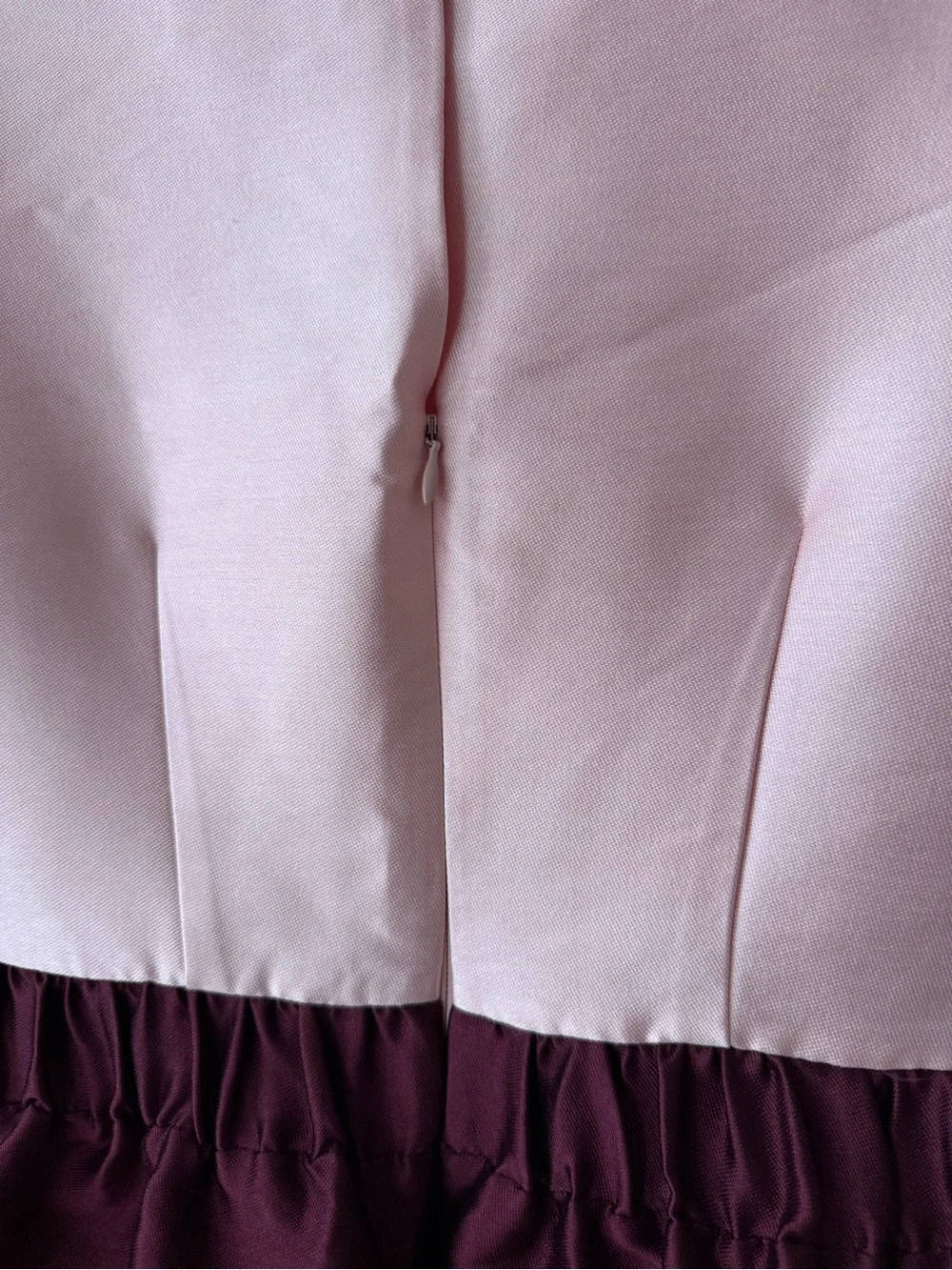 Kate Spade Pink Bodice and Burgundy Skirt Formal Dress